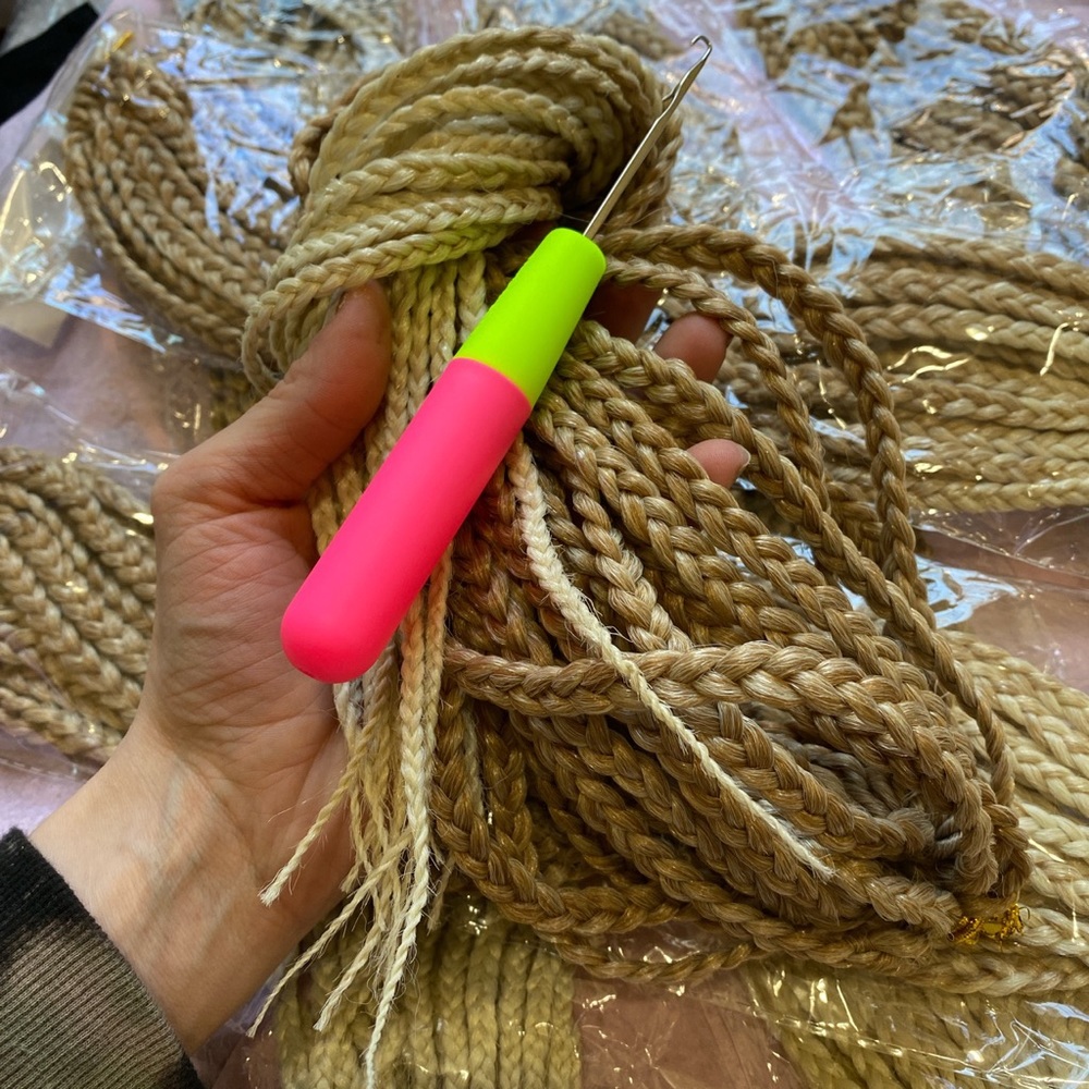 22” Crochet Box Braid Extensions Blonde Ombré